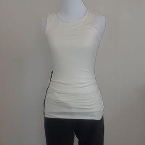 Banana Republic cream colored sleeveless tunic
